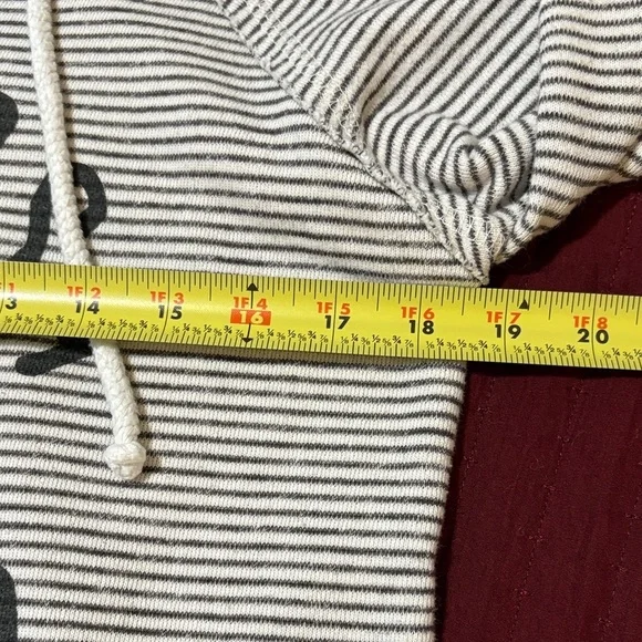 Blue 84 Black/White Striped Okaloosa Island Hoodie Size Small - Picture 8 of 11